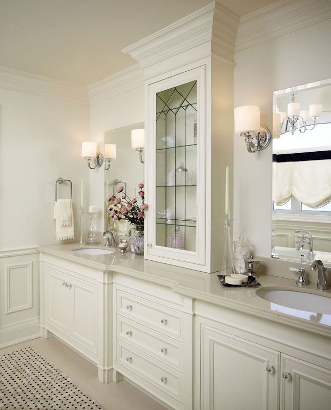 white bathroom vanities