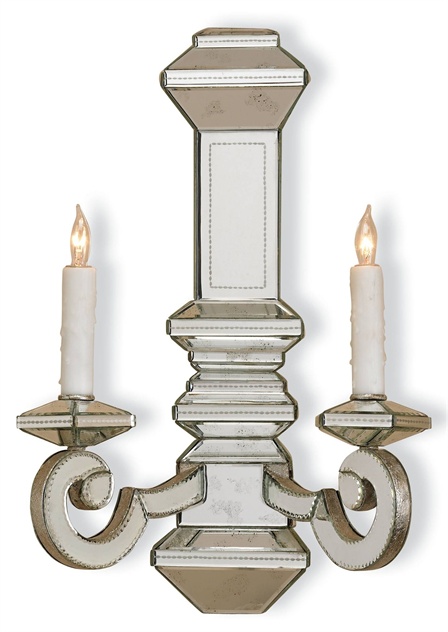currey and co wall sconce lighting mirrored