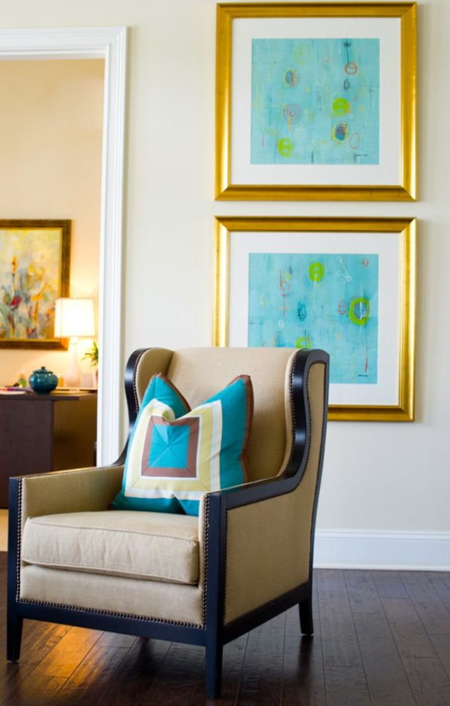 turquoise accents at home