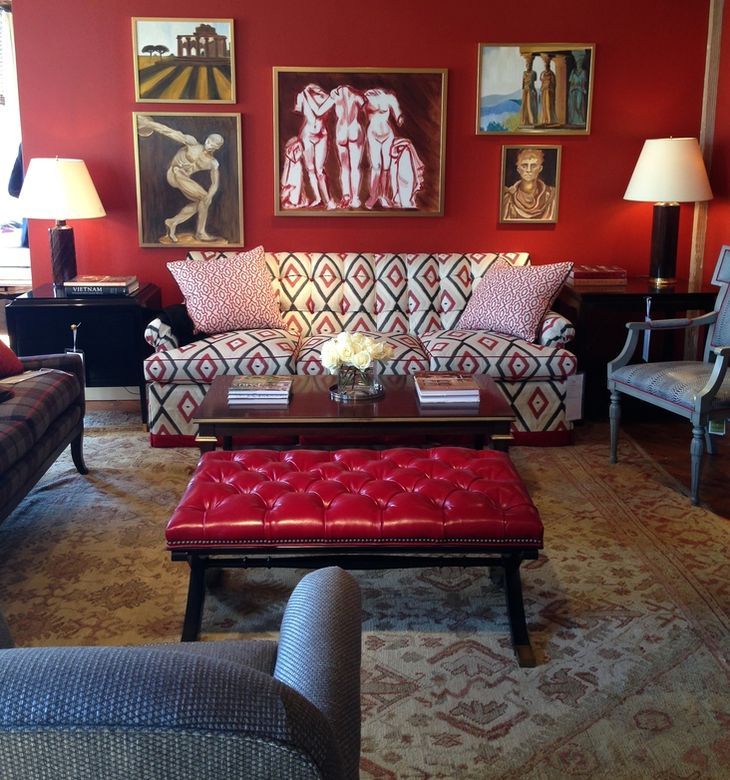 Alexa Hampton red room