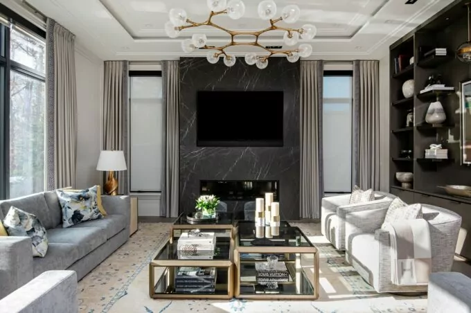 Oakville Dream Home Family Room Interior Design