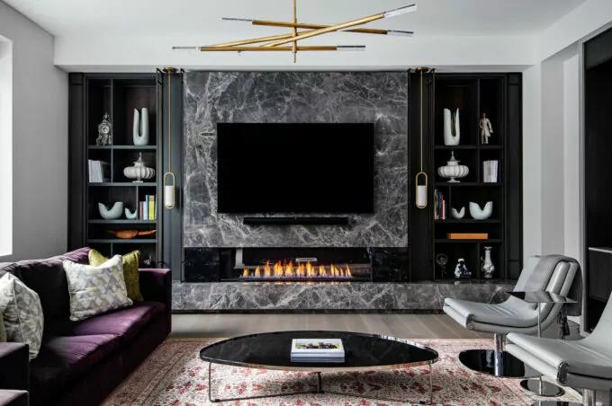 Oakville Dream Home Lower Level Lounge Design