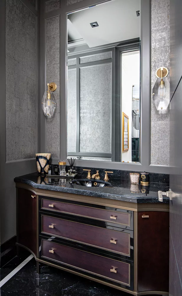 Oakville Dream Home Powder Room Interior Design