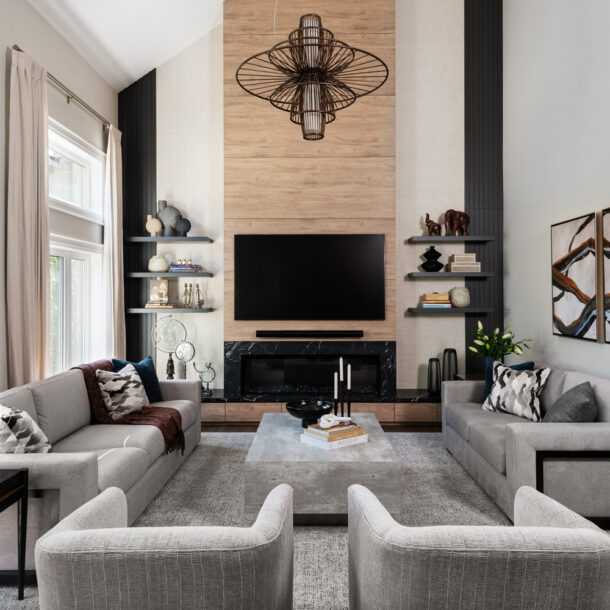 Kleinburg Luxury Living Room Renovation Remodel Design